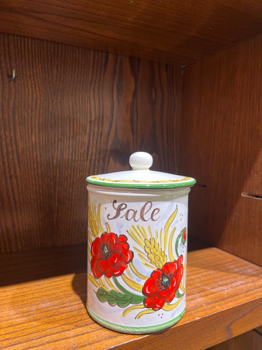 Ceramic salt container