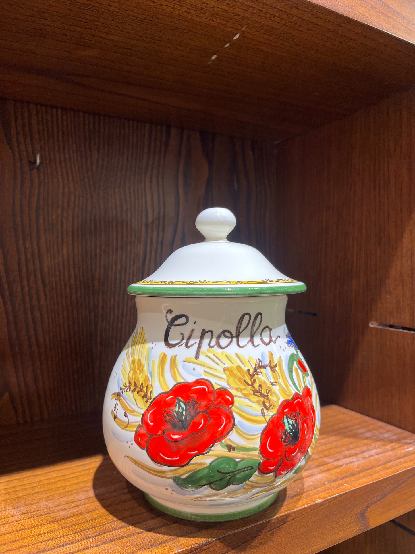 Ceramic onion jar