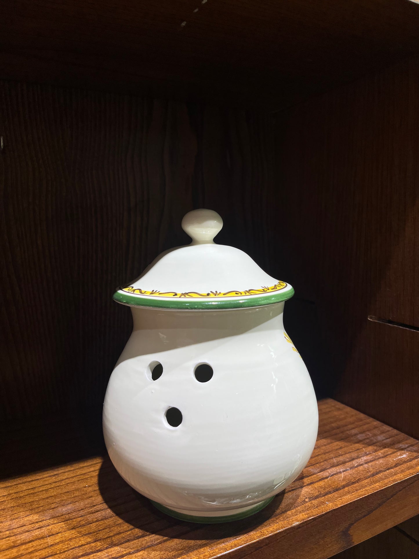 Ceramic onion jar