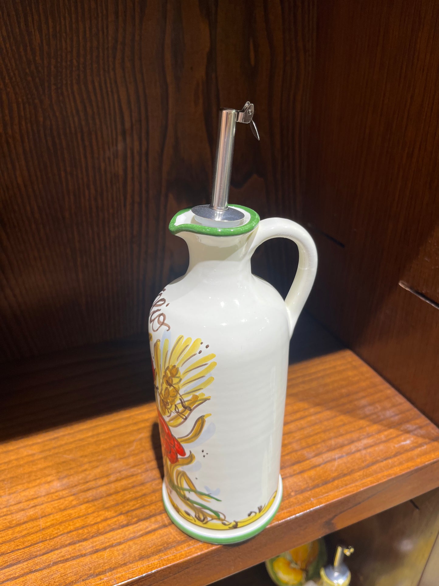 Ceramic oil dispenser
