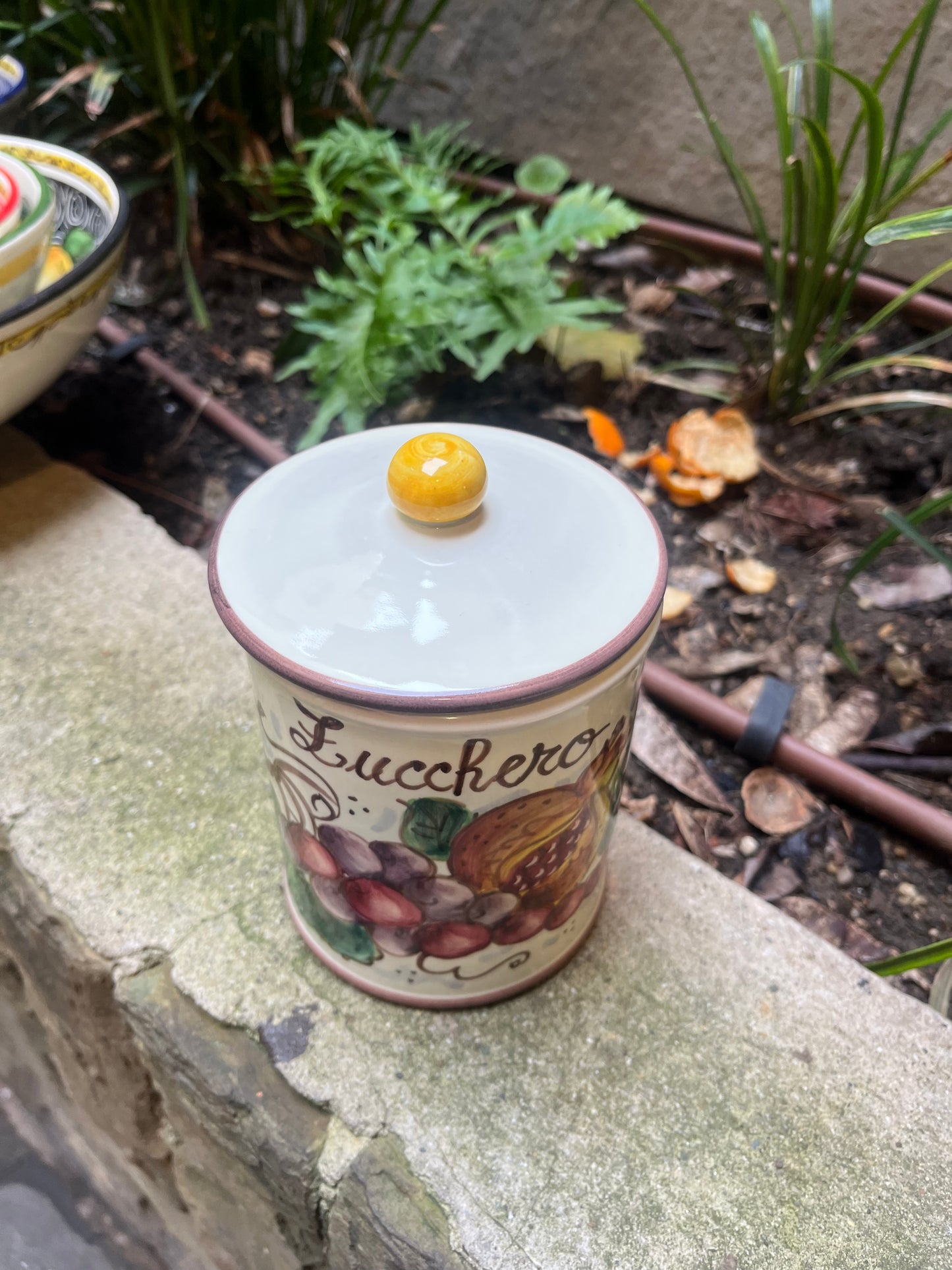 ceramic sugar container