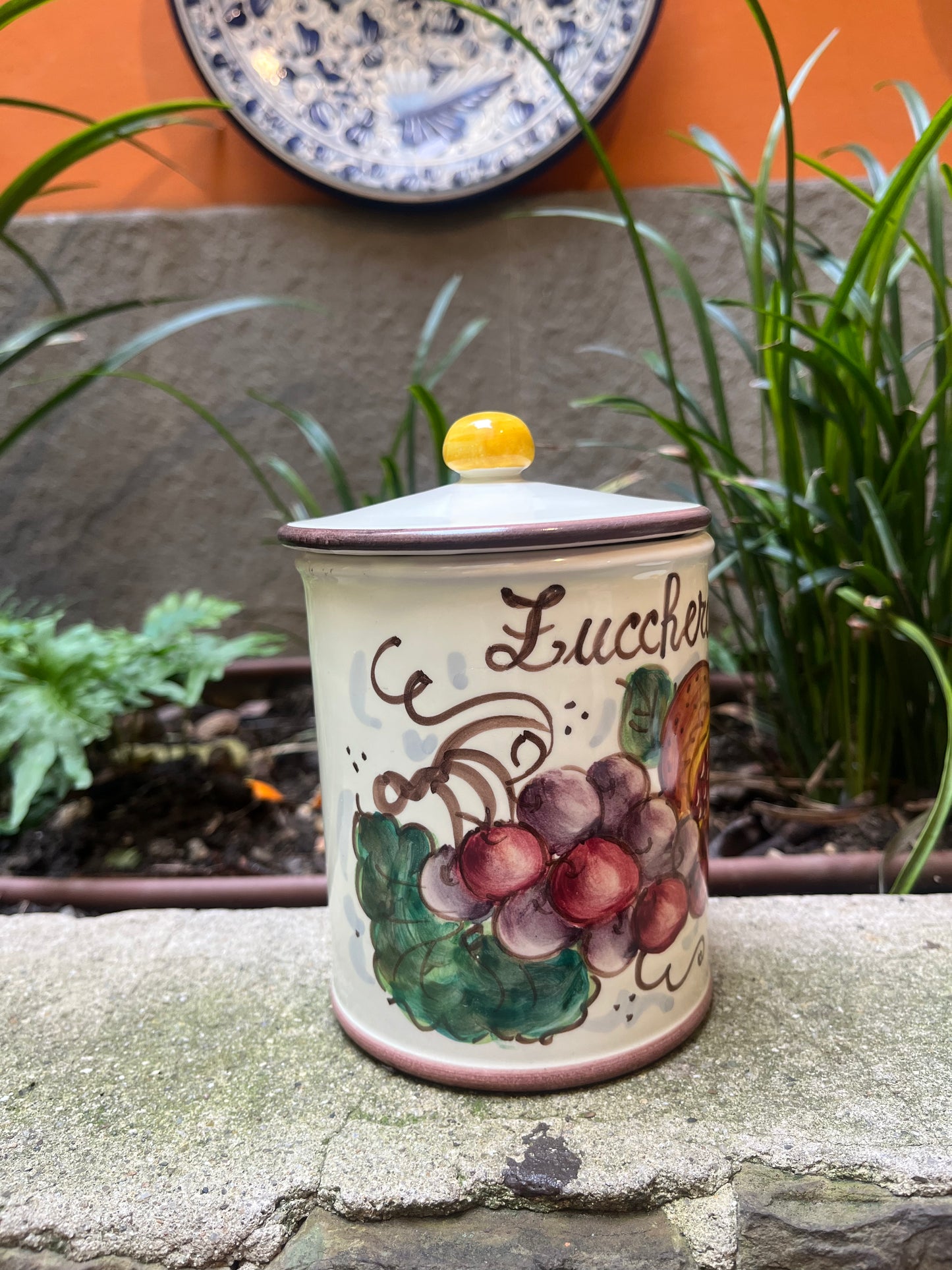 ceramic sugar container