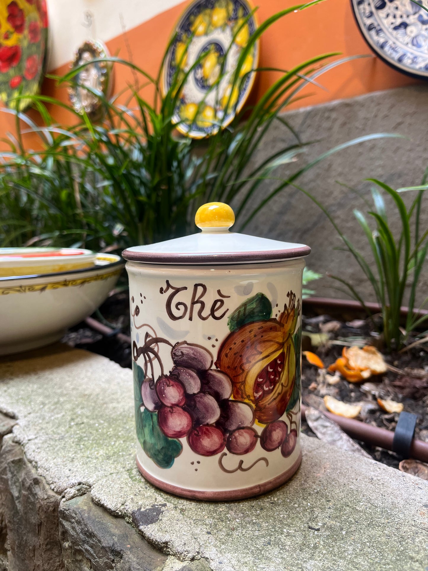 ceramic tea container