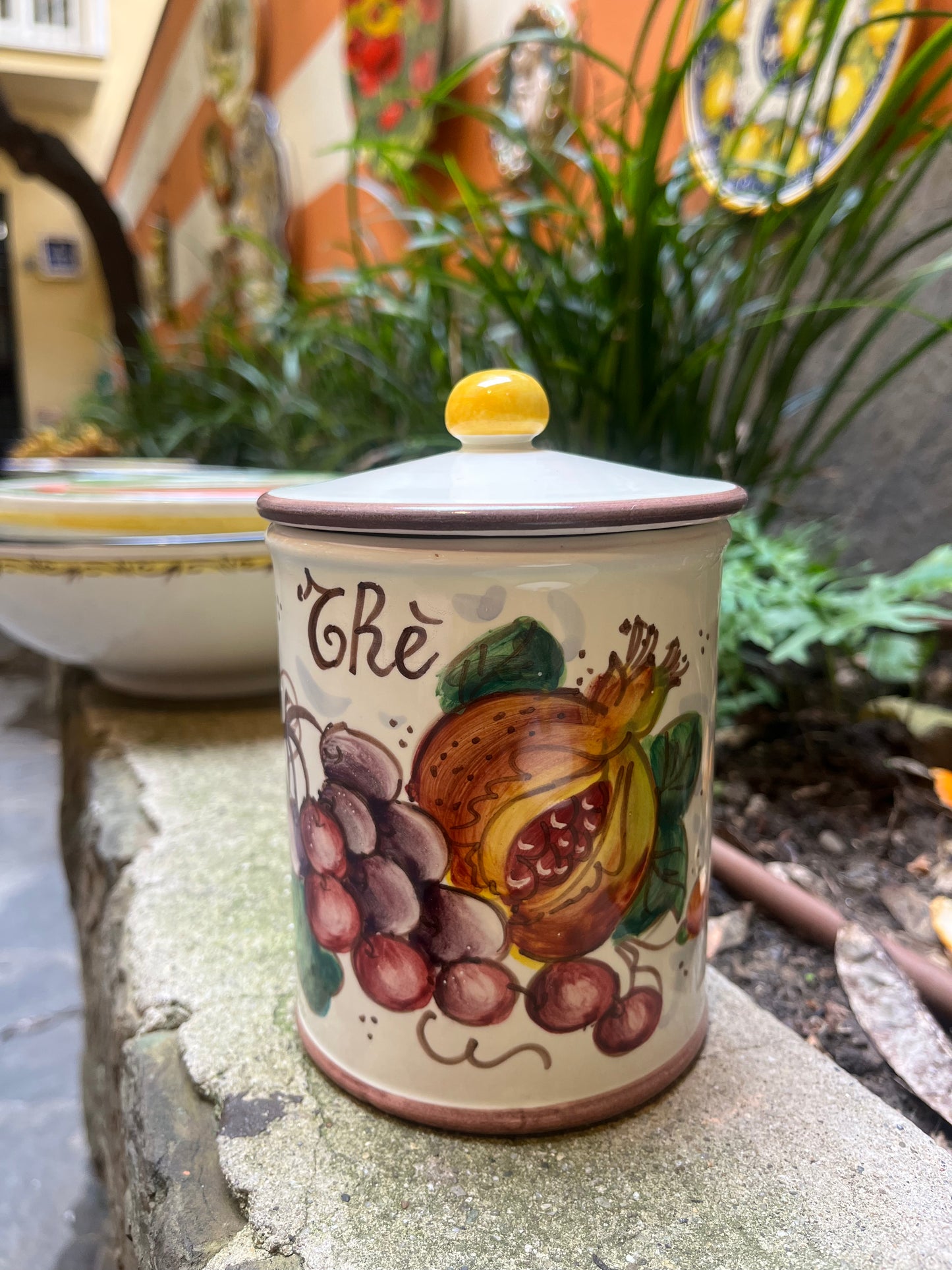 ceramic tea container