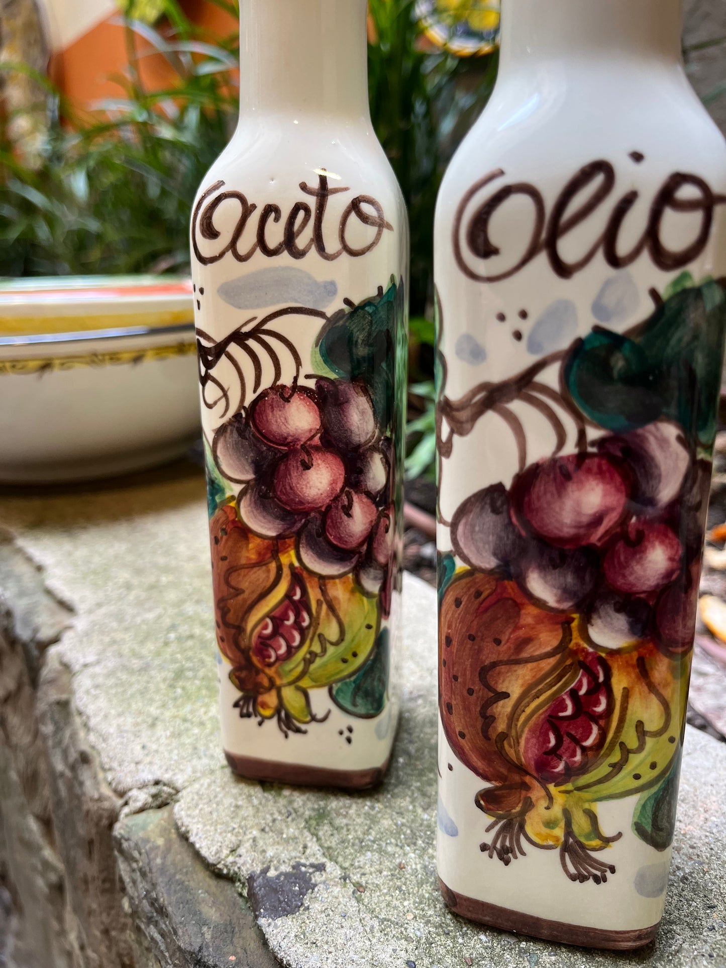 ceramic oil and vinegar set
