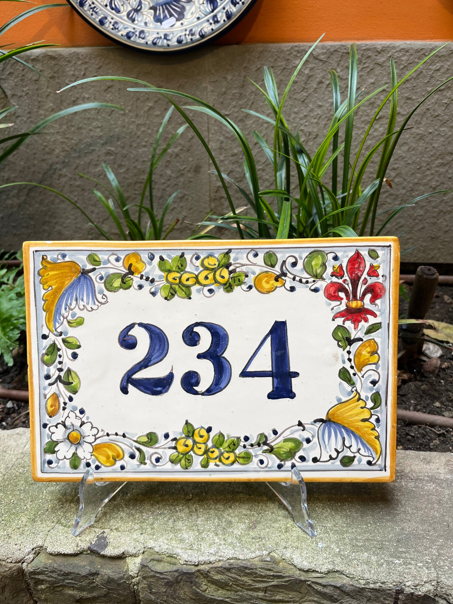 Ceramic tile number