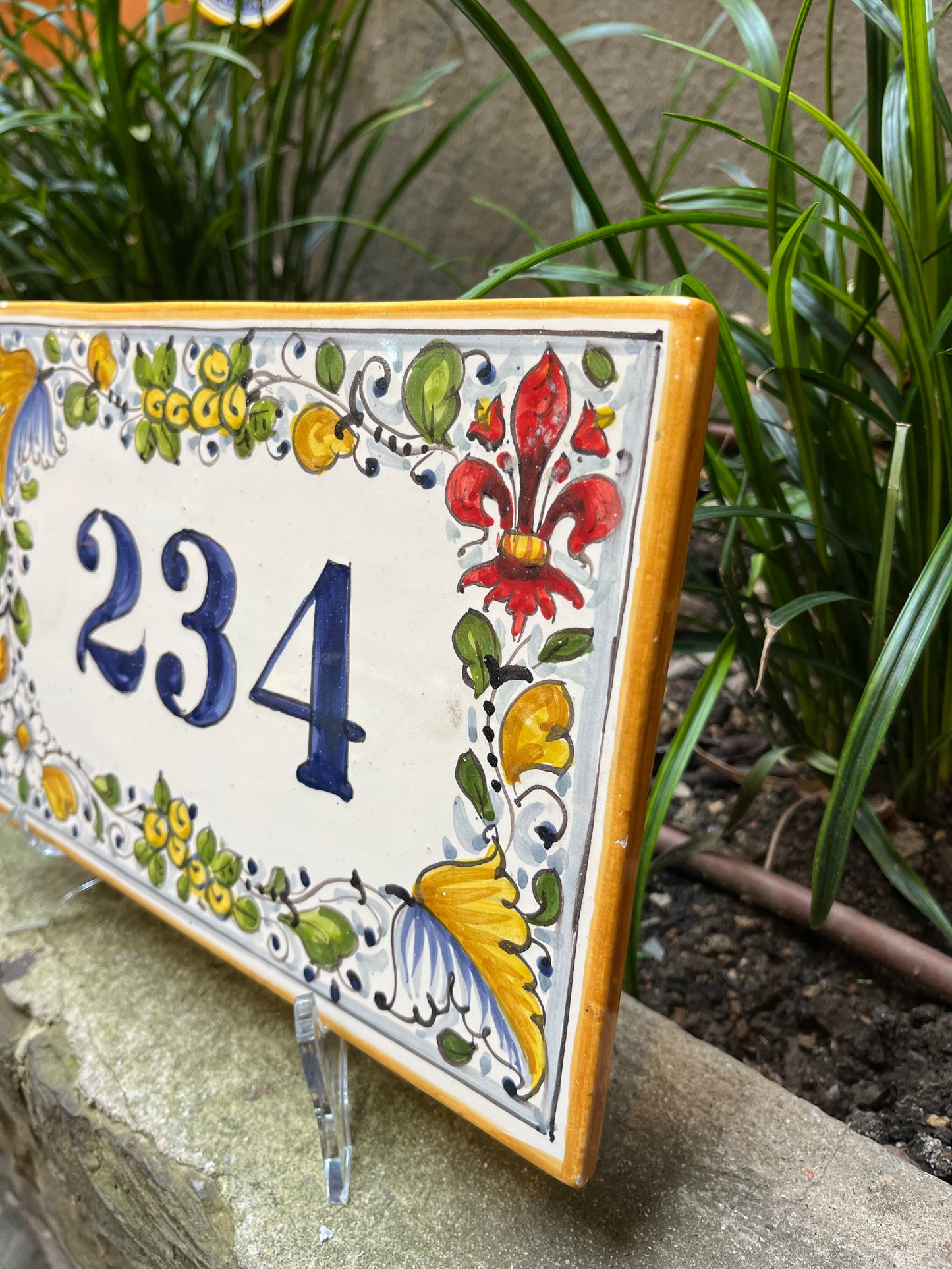 Ceramic tile number