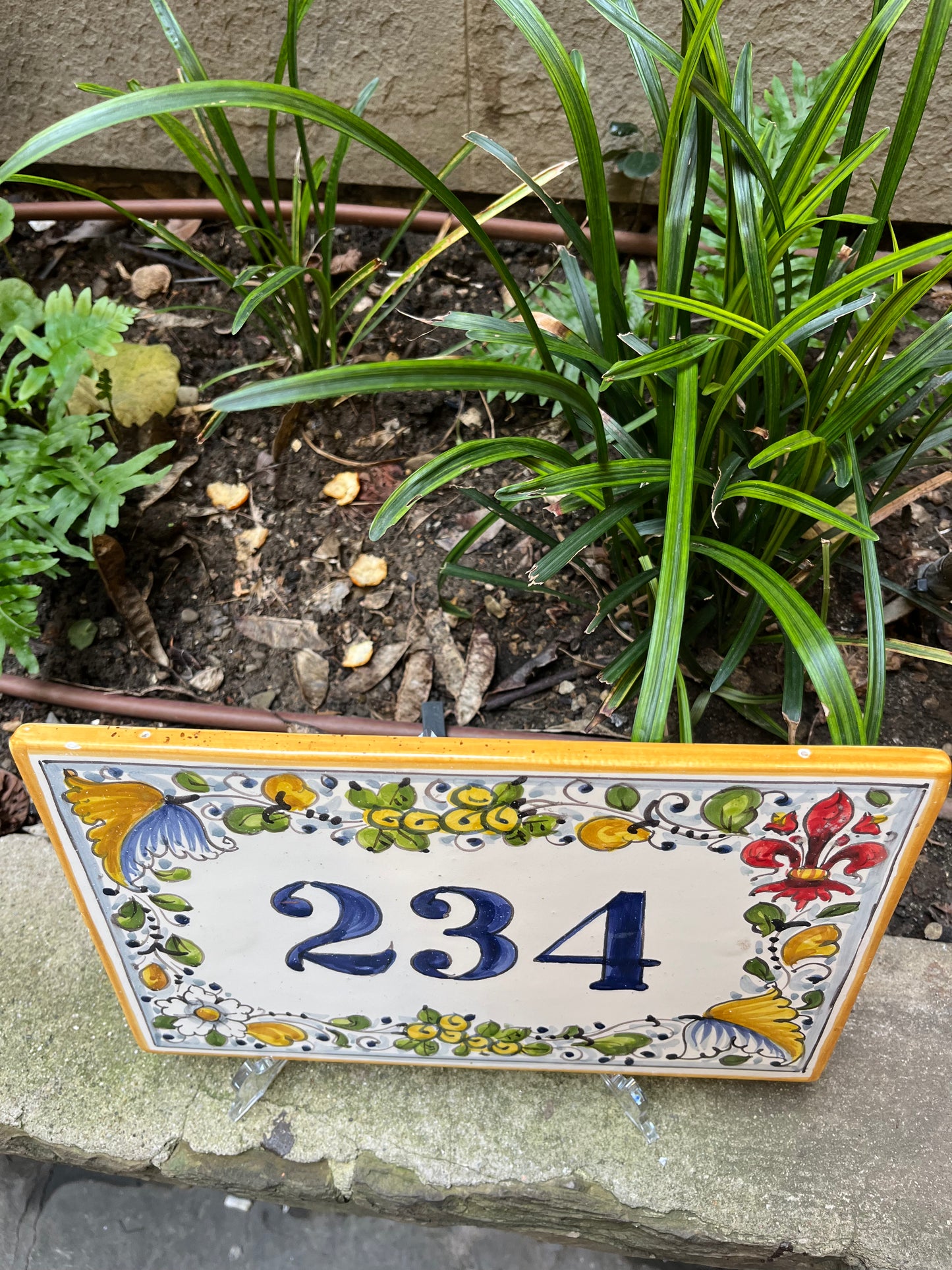 Ceramic tile number
