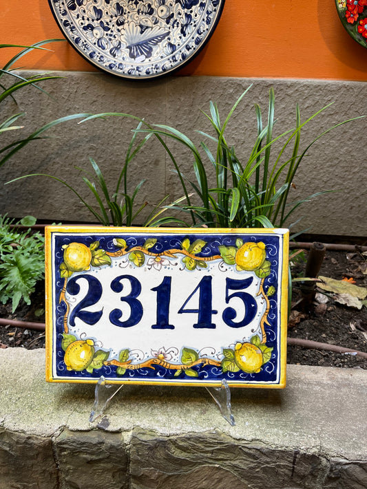 Ceramic tile number