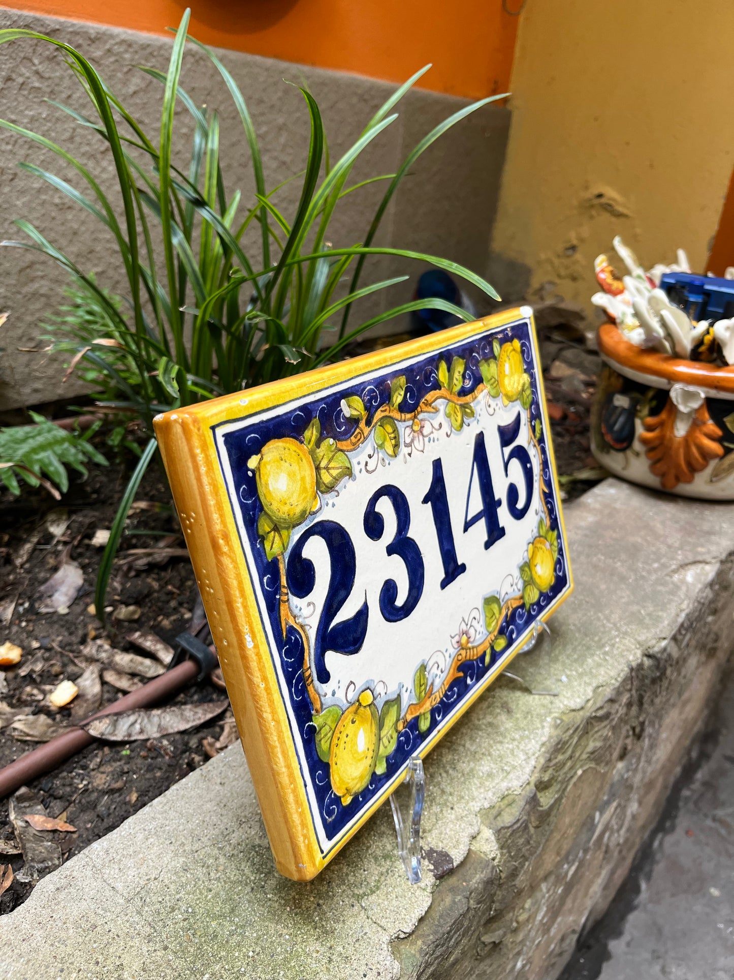 Ceramic tile number
