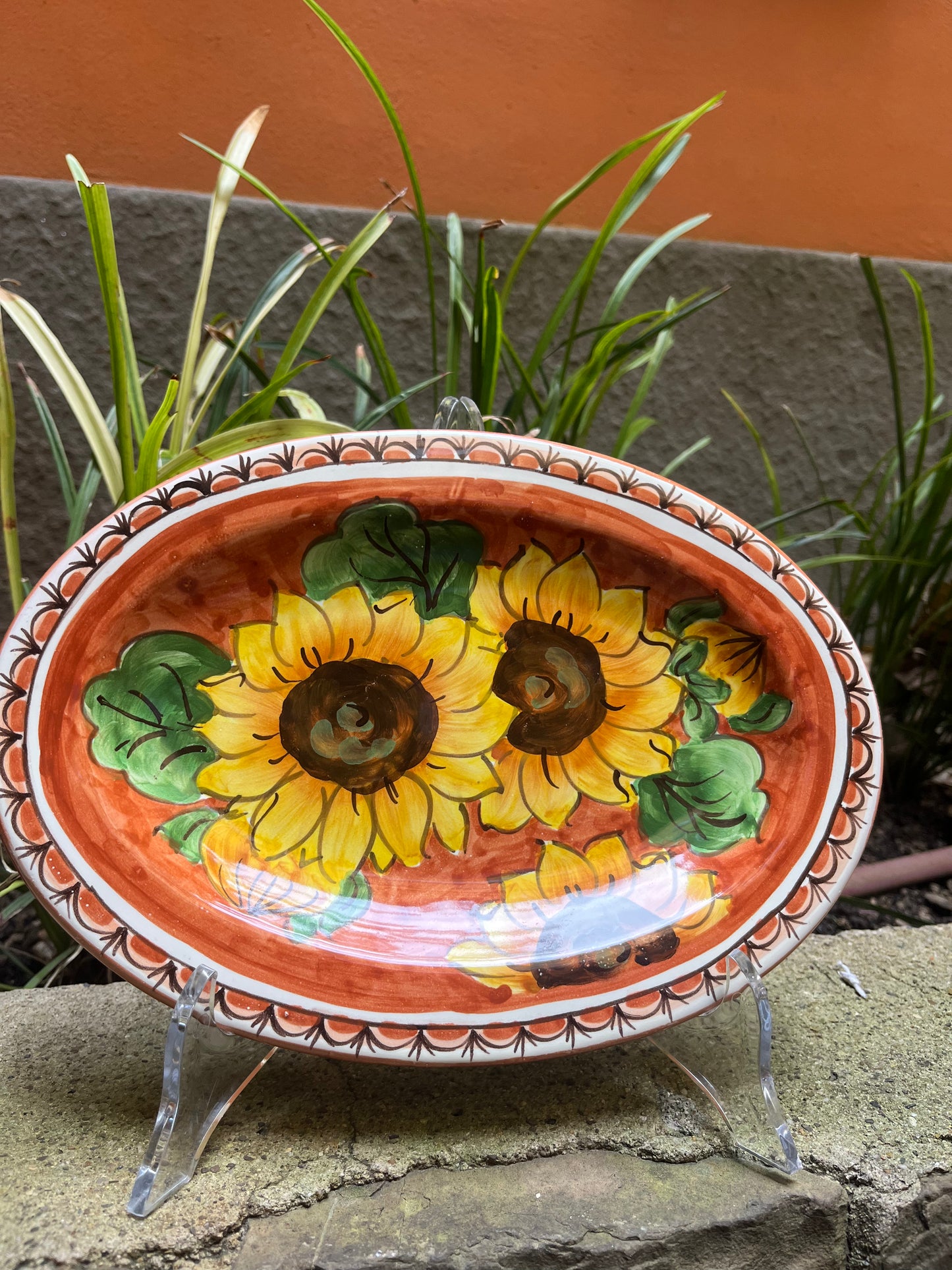 ceramic oval tray