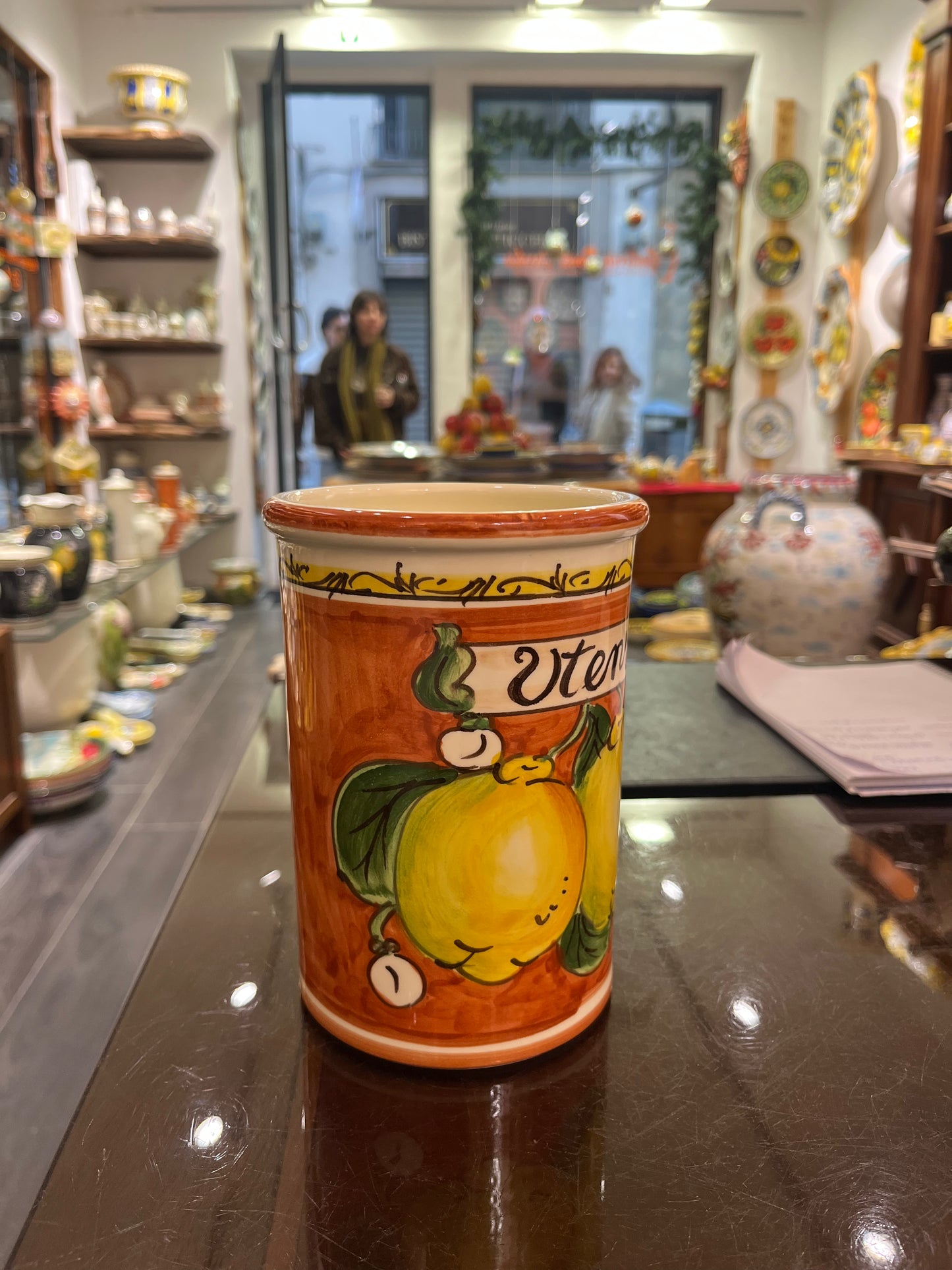 ceramic utensil holder