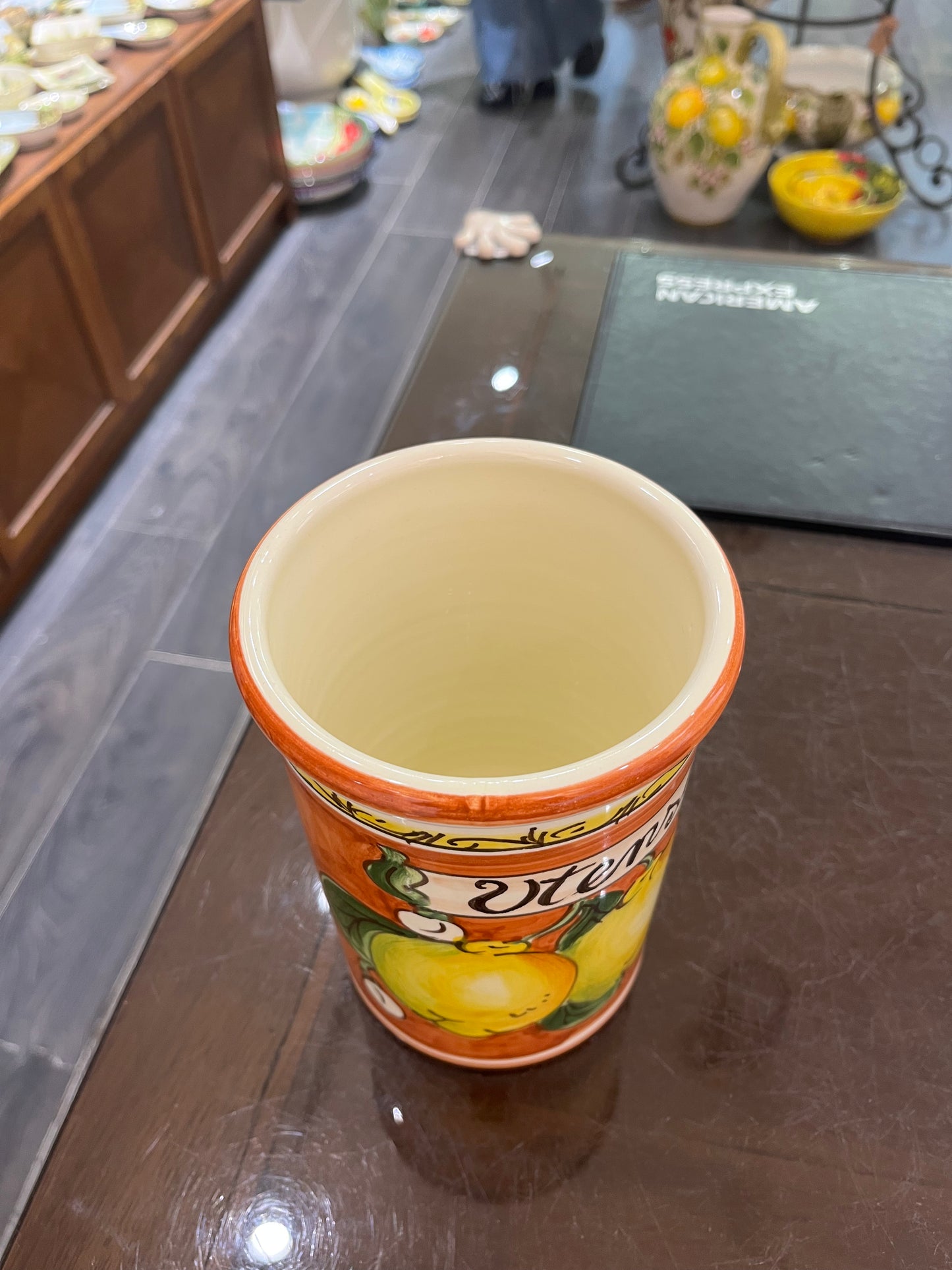 ceramic utensil holder