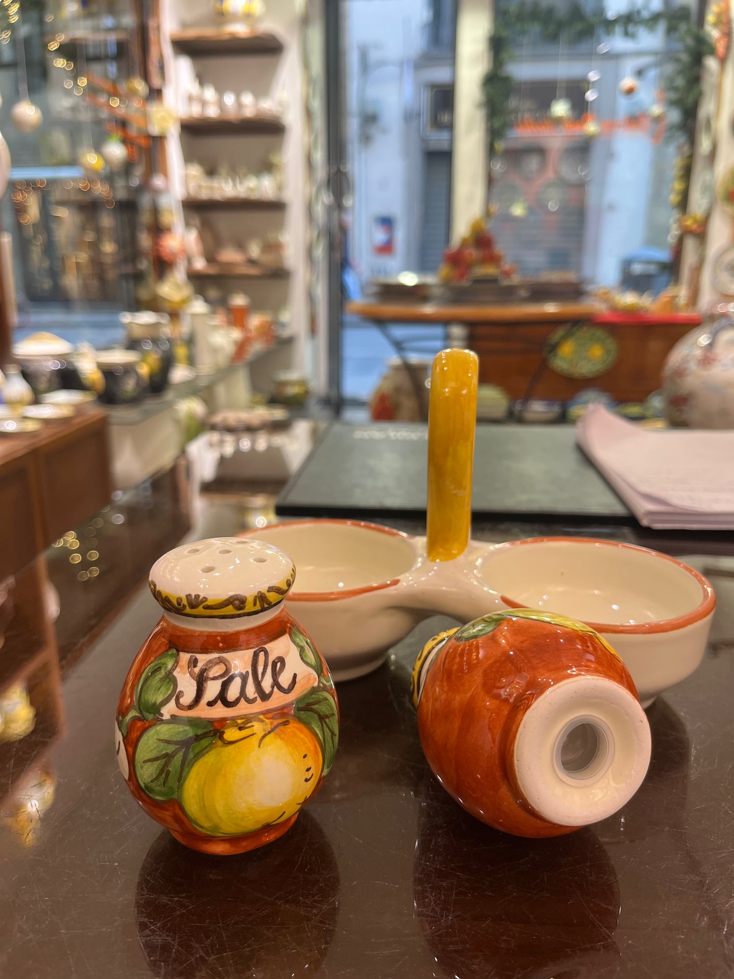 ceramic salt and pepper shakers
