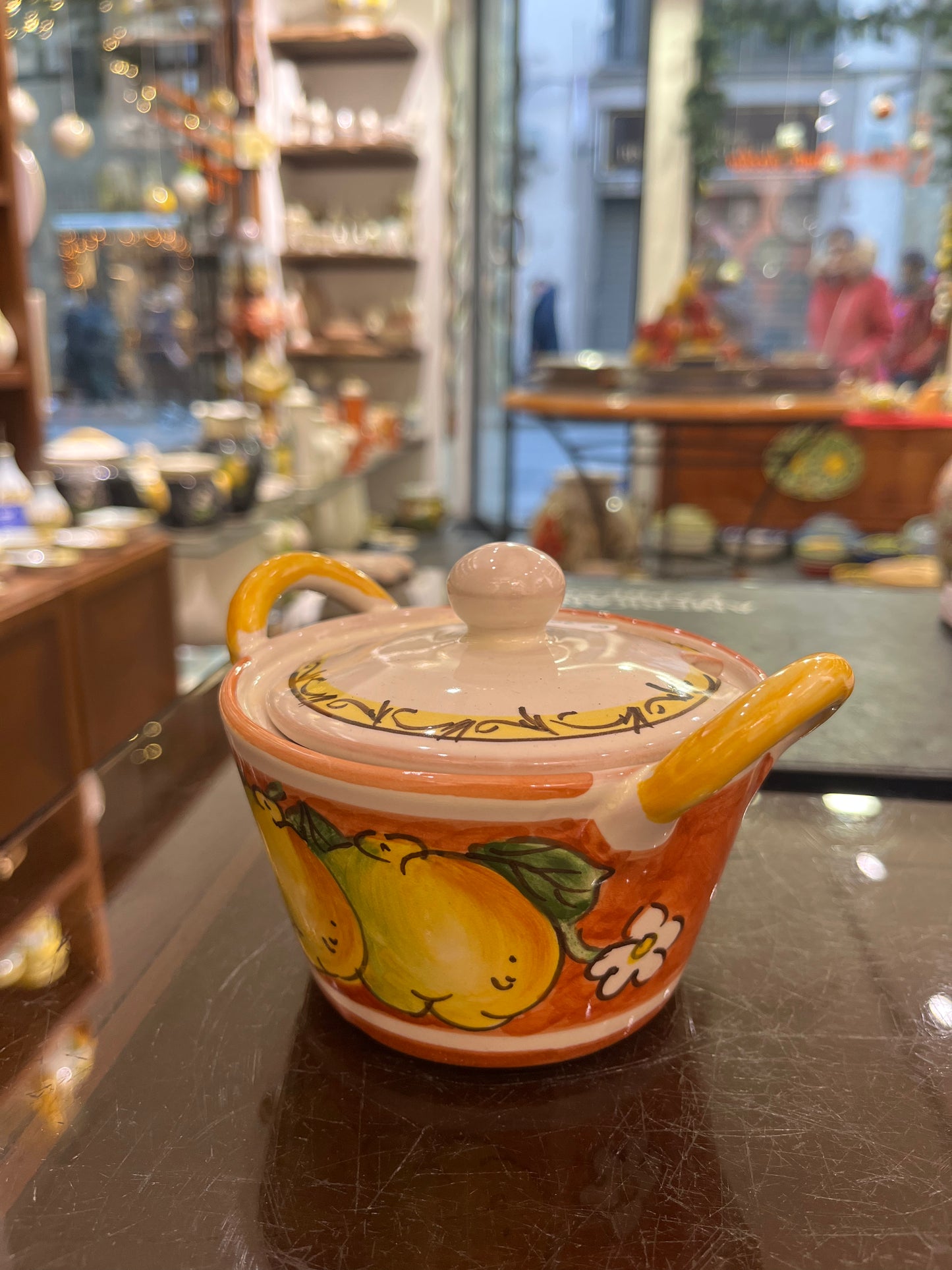 ceramic cheese container