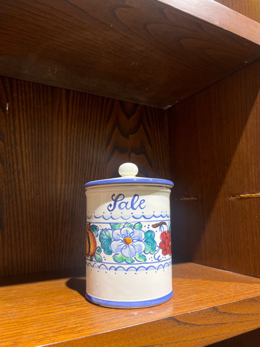 ceramic salt jar