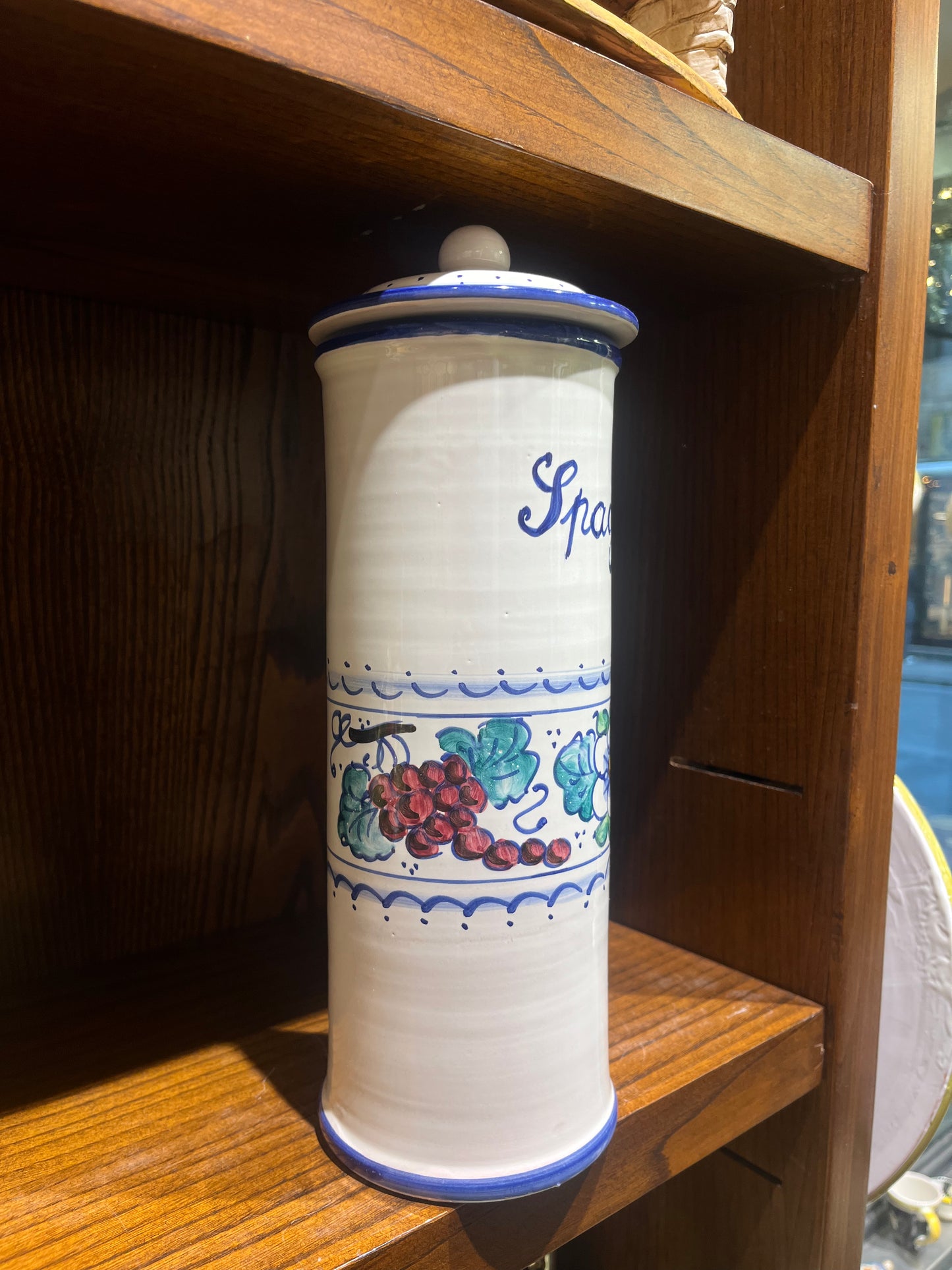 ceramic spaghetti container