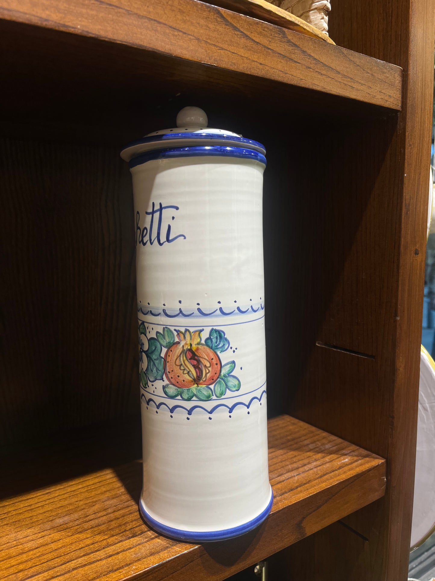 ceramic spaghetti container