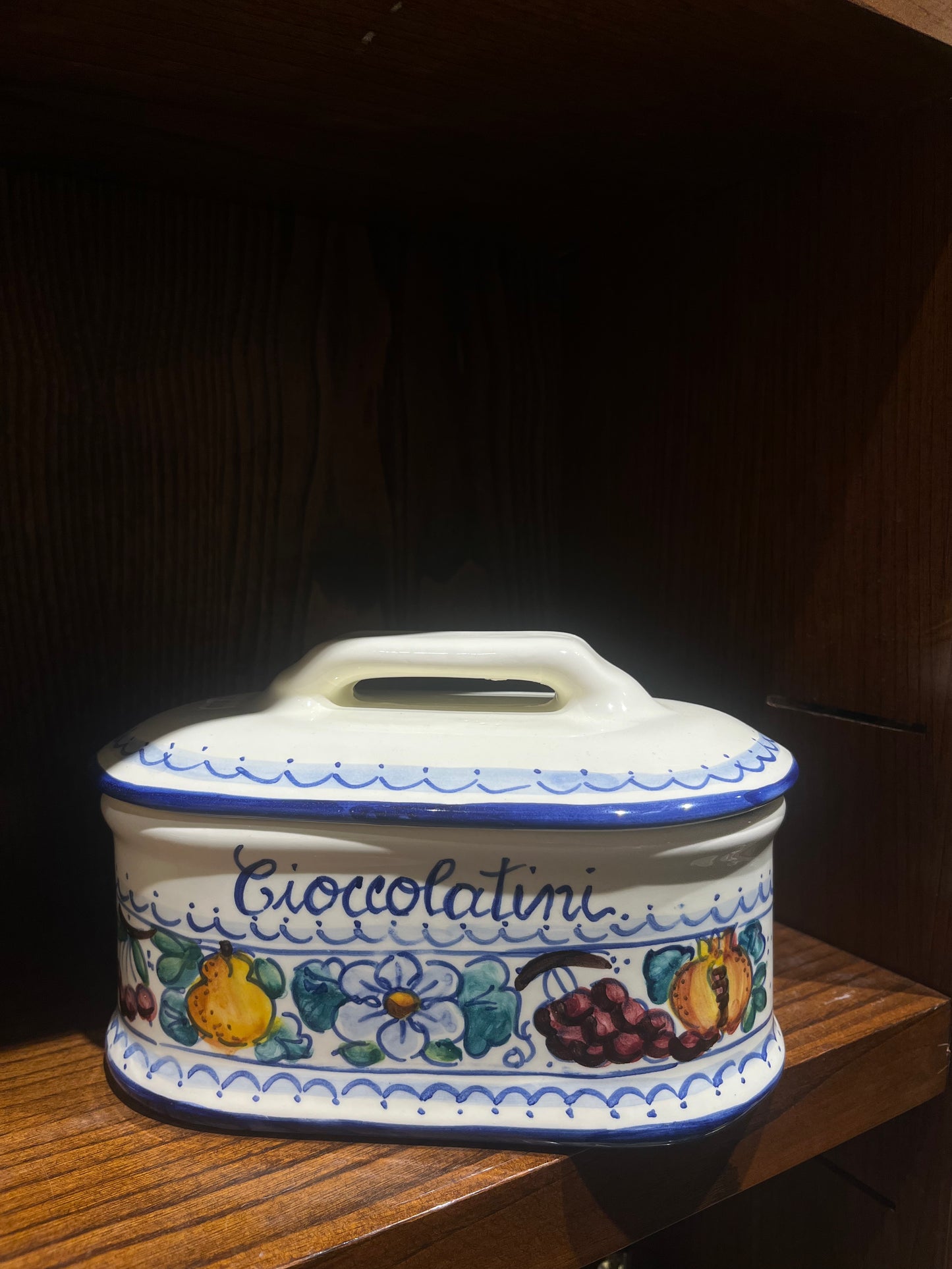 ceramic chocolates container