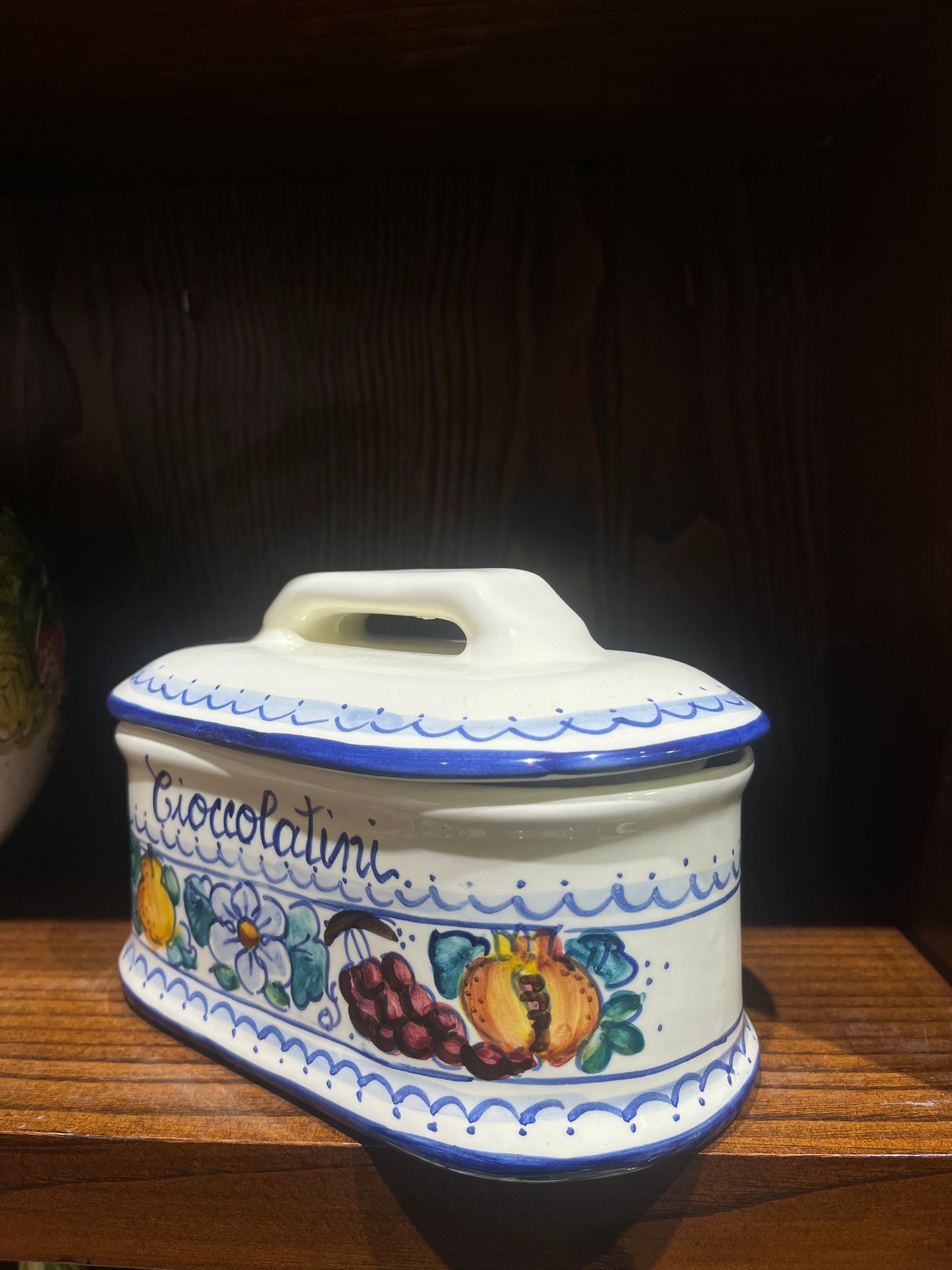 ceramic chocolates container