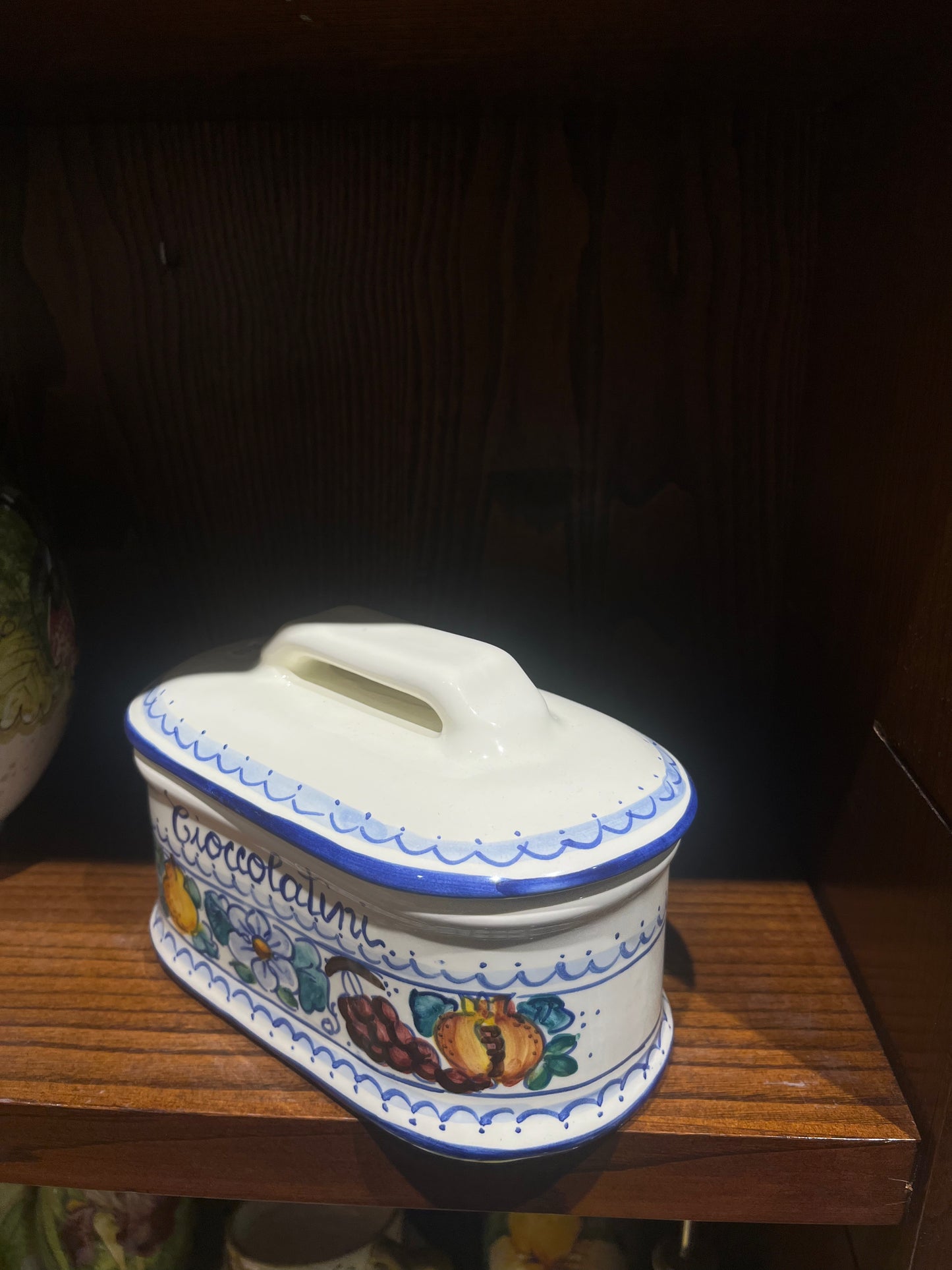 ceramic chocolates container