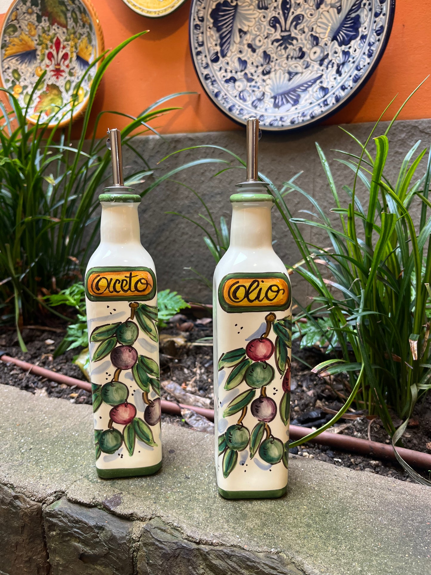 ceramic oil and vinegar set