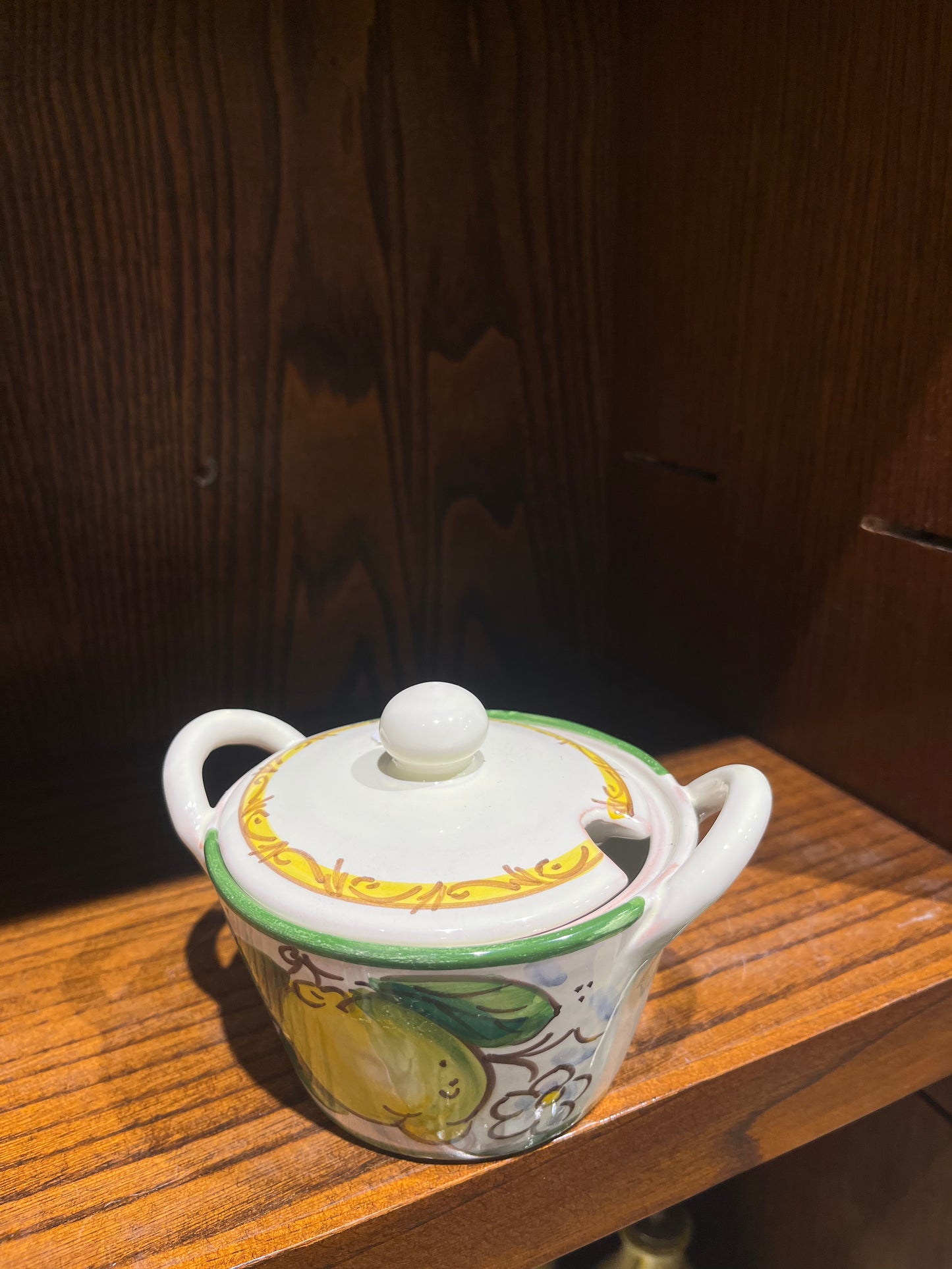 ceramic cheese container