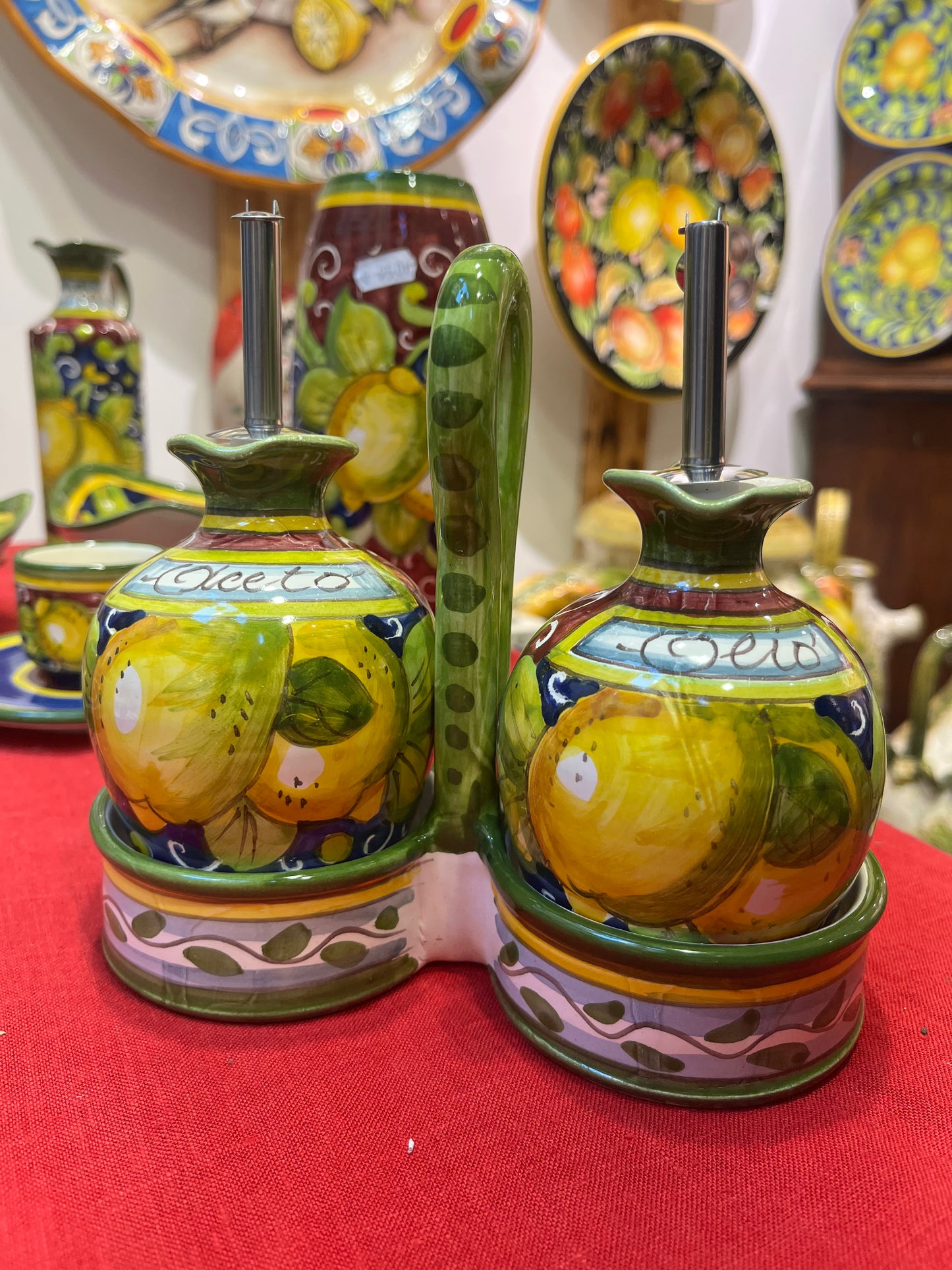 ceramic oil and vinegar set