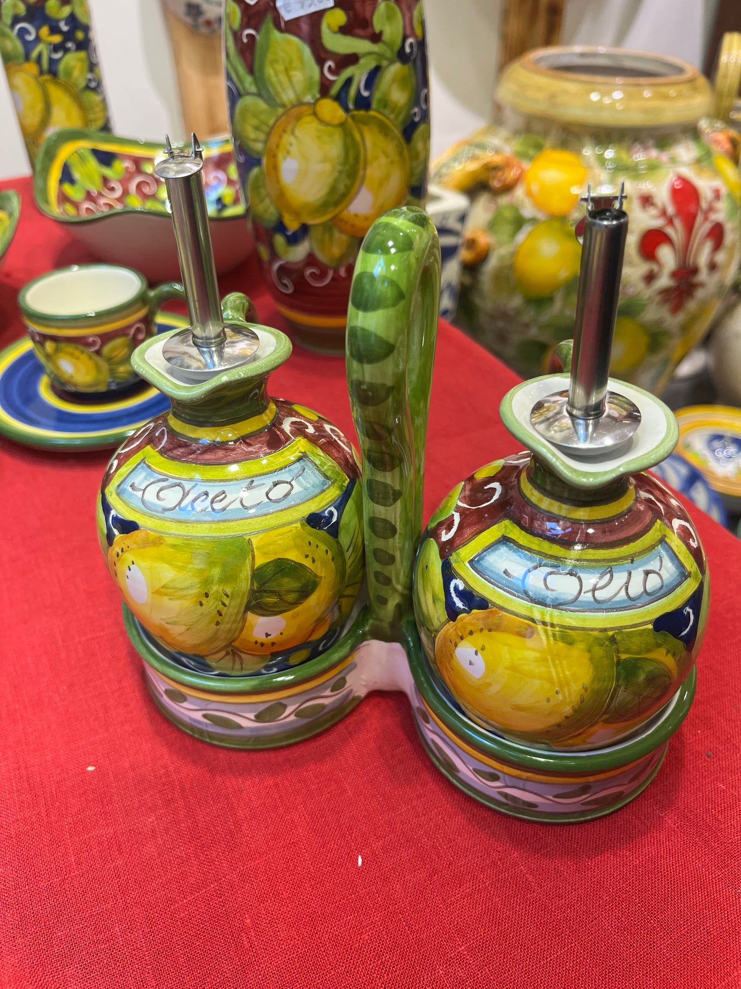 ceramic oil and vinegar set