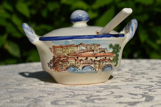 Ceramic container jar
