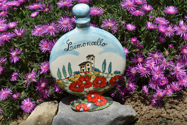 Ceramic bottle for limoncello