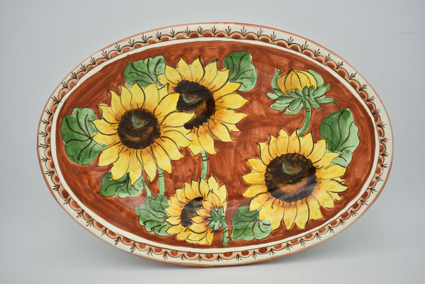Ceramic small oval platter
