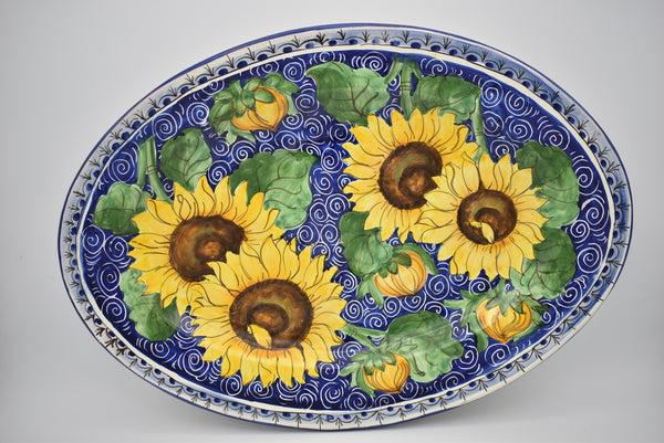 Ceramic large oval platter