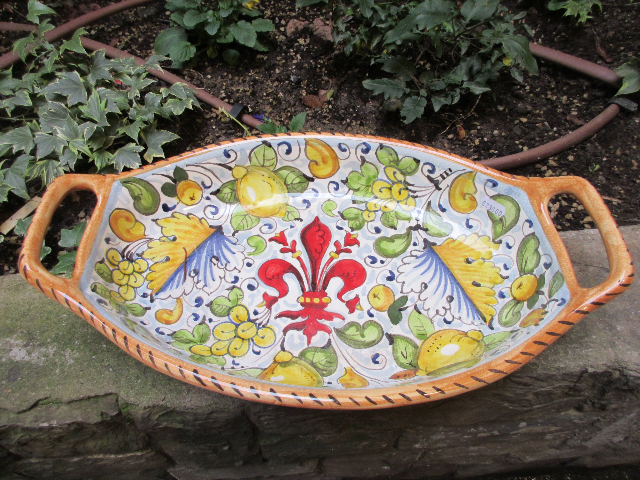 ceramic bowl with handle