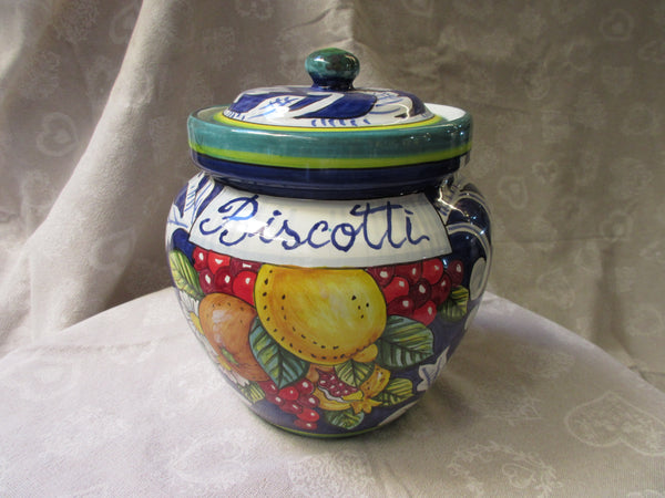 ceramic cookie jar with lid