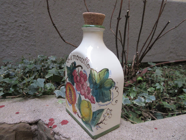 Ceramic limoncello bottle